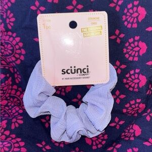 Scunci Soft Blue Hair Scrunchie